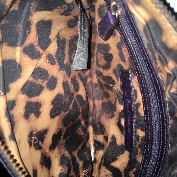 B.Makowsky Purple and Silver Purse - Picture 3 of 3